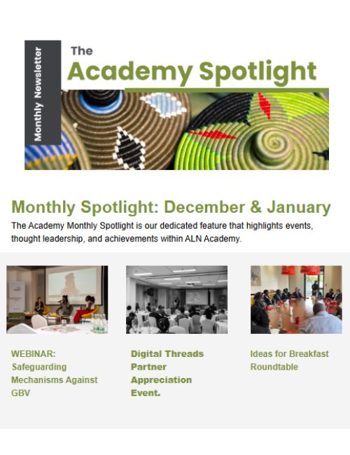 ALN Academy Monthly Spotlight - December 2024 and January 2025Edition